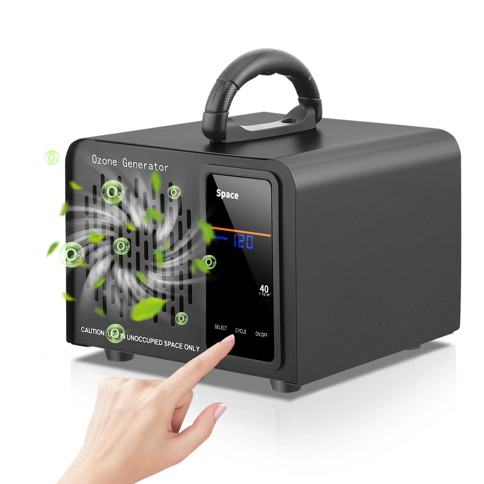 Generador De Ozono 60000 Mg/H, Pantalla Táctil, Ideal Para Hogar Y Industria, Máquina De Ozono 400㎡, Timer 120 Minutos P